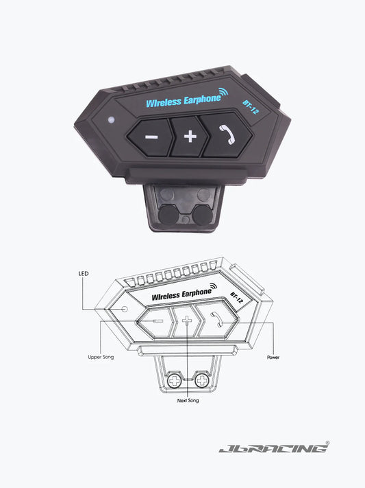 JB Racing Helmet Bluetooth BT12