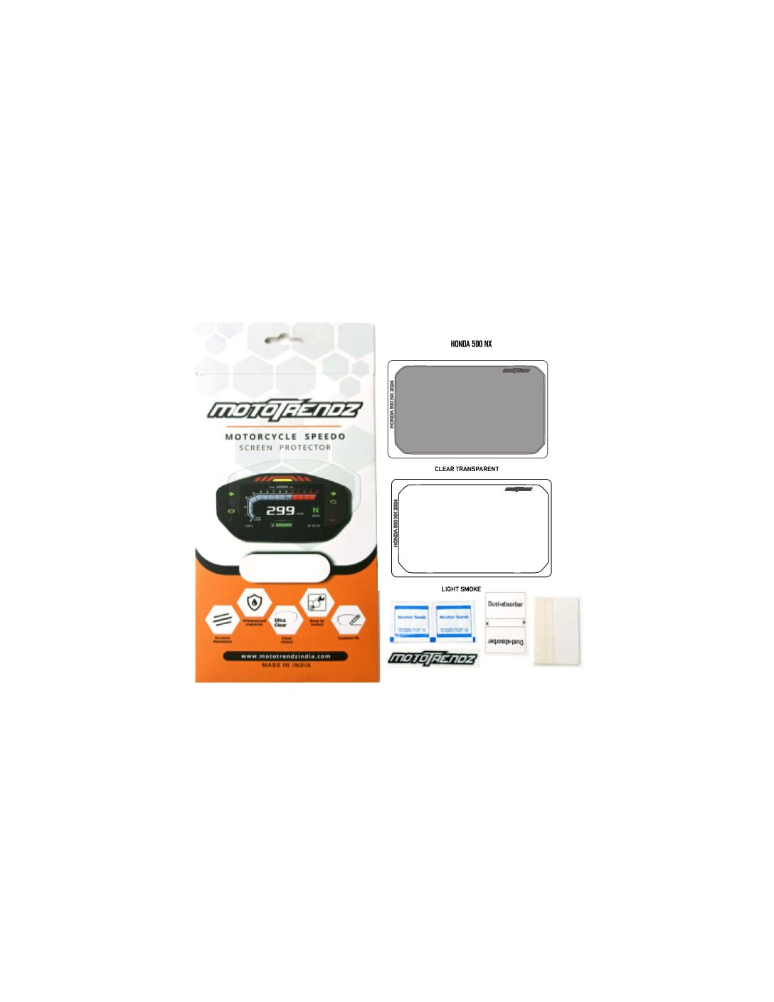 Motorcycle Speedo Screen Protector – HONDA 500 NX