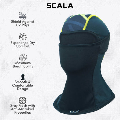 Scala - CoolKnit Multipanel Balaclava: Black Neon