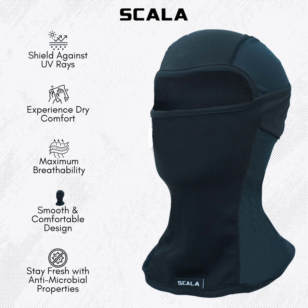 Scala - CoolKnit Multipanel Balaclava: Black