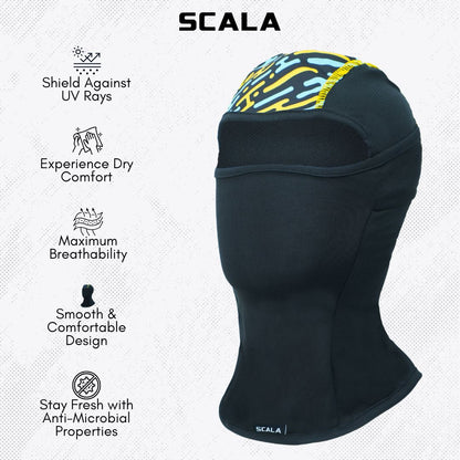Scala - CoolKnit Multipanel Balaclava: Blue Yellow