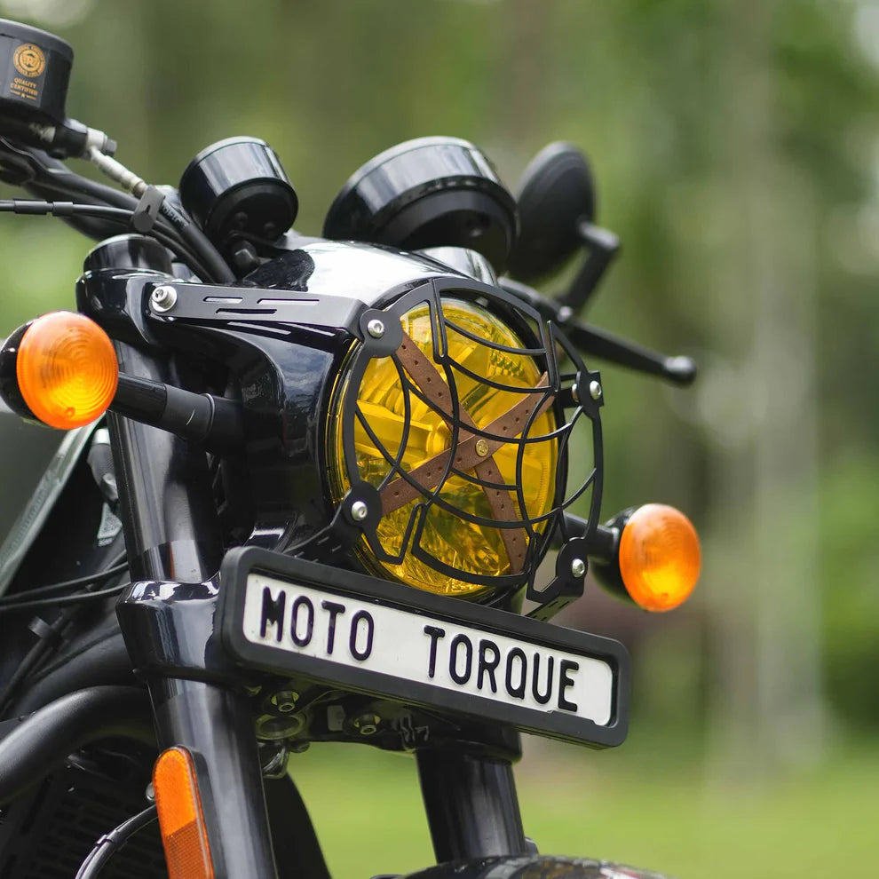 Moto Torque - HEAD LIGHT GRILL FOR ROYAL ENFIELD SHOTGUN 650