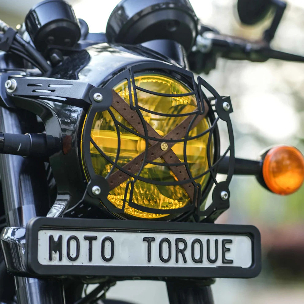 Moto Torque - HEAD LIGHT GRILL FOR ROYAL ENFIELD SHOTGUN 650