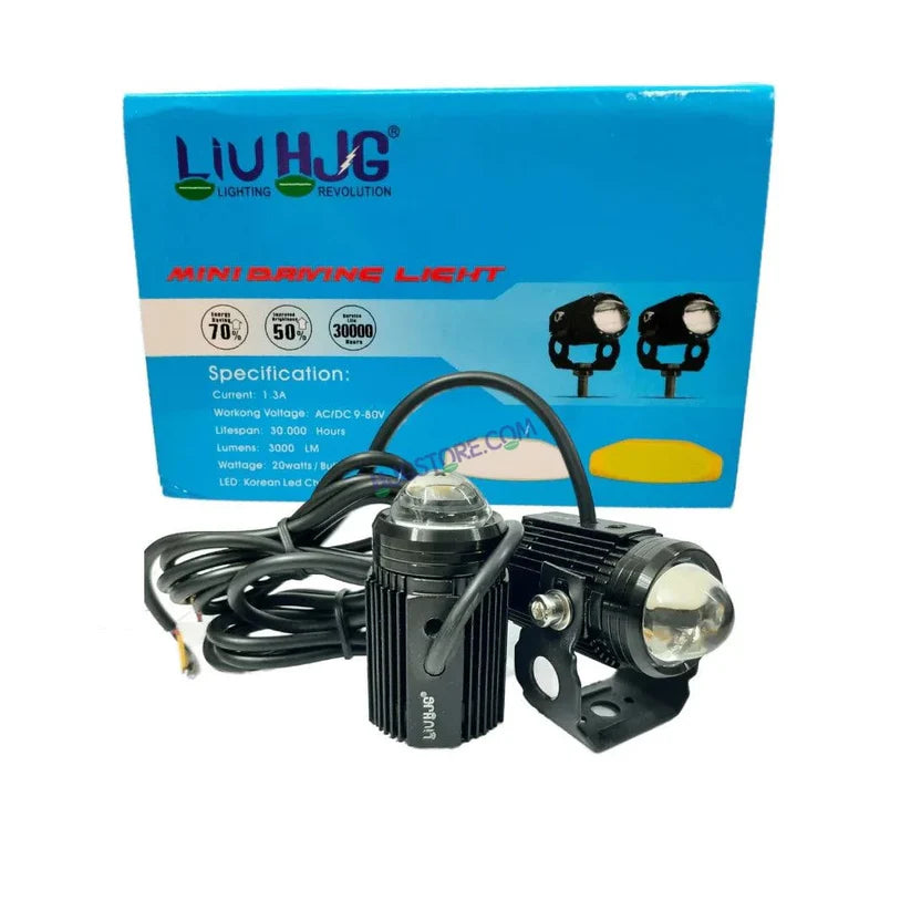 HJG Mini Pair Yellow-White Fog Light