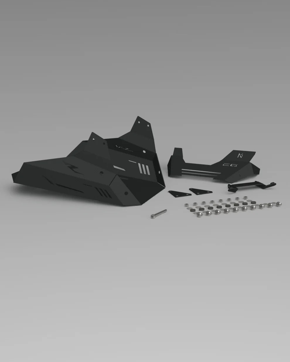 Rogue 2.0 – KTM Duke Gen3 390/250 Belly pan/ Sump guard/ Spoiler (BLACK)