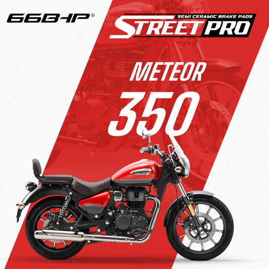 66 BHP STREER PRO SEMI CERAMIC BRAKE PADS FOR METEOR 350 / REBORN REAR