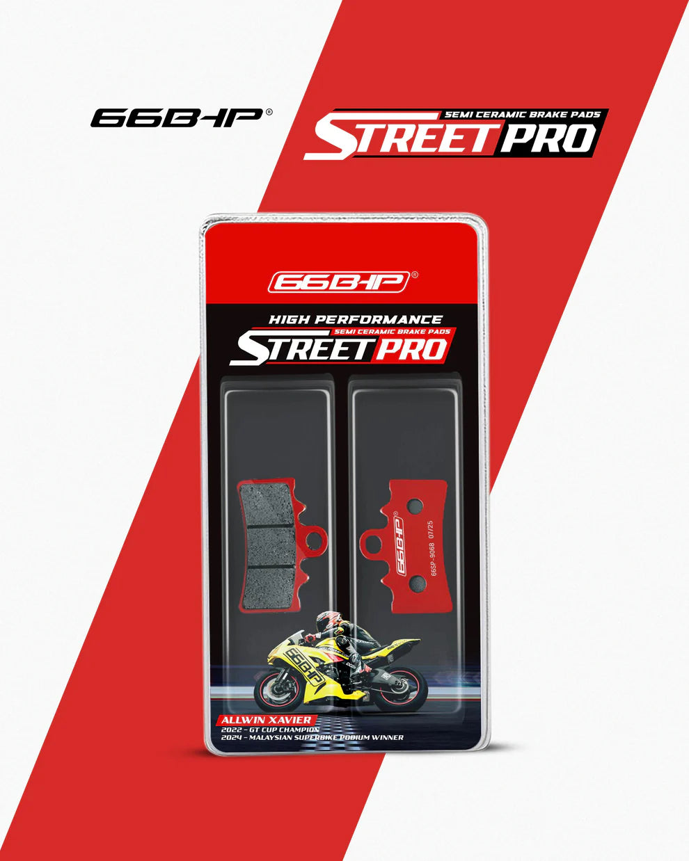 66 BHP STREET PRO SEMI CERAMIC BRAKE PADS FOR KTM DUKE 200 / RC 200 DUKE 250 FRONT