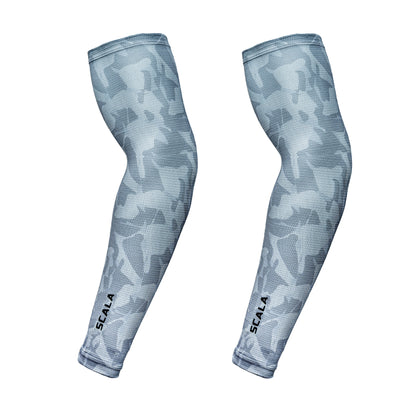 Scala - Air-X Arm Sleeves- Light Gray Camo
