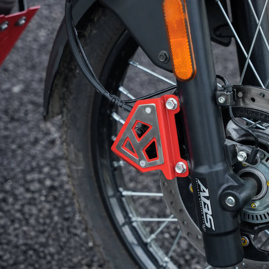 Moto Torque - FRONT CALIPER GUARD RED FOR XPULSE 210